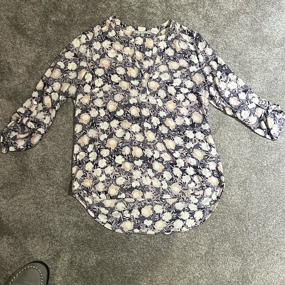 Daniel Rainn Purple/Cream Blouse